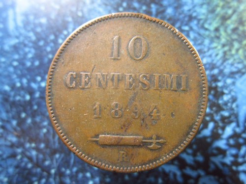 SAN MARINO 10 Centesimi 1894 h7506 World Coin - Picture 2 of 2