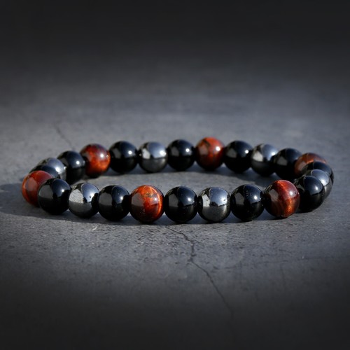 Piedra Natural Cuentas Ojo de Tigre Cabeza de Buda Mujeres Hombres Yoga Energía Pulseras Regalo - Imagen 146 de 232