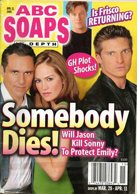 ABC SOAPS IN DEPTH April 11 2006 Maurice Benard Natalia Livingston Steve Burton