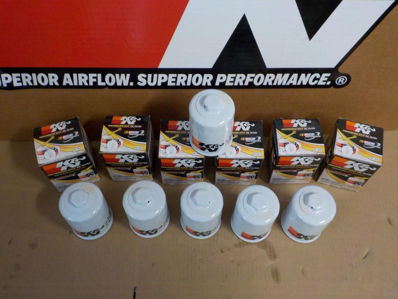 SIX K&N HP-1010 ~PREMIUM Wrench-Off OIL FILTERS~~~fits HONDA NISSAN ACURA SUBARU