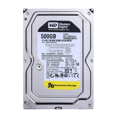 Western Digital RE4 500GB WD5003ABYX Enterprise 64MB 3.5'' SATA HDD Hard Drive