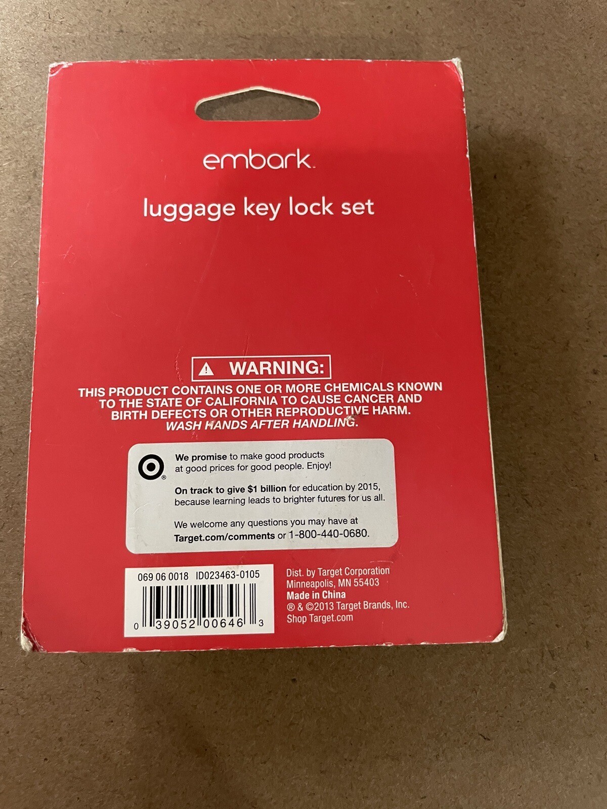 Embark Travel Sentry Approved Luggage Key Lock Set