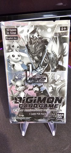 Digimon Card Game 1 Year Anniversary Promo Pack Factory Sealed Bandai BT-06