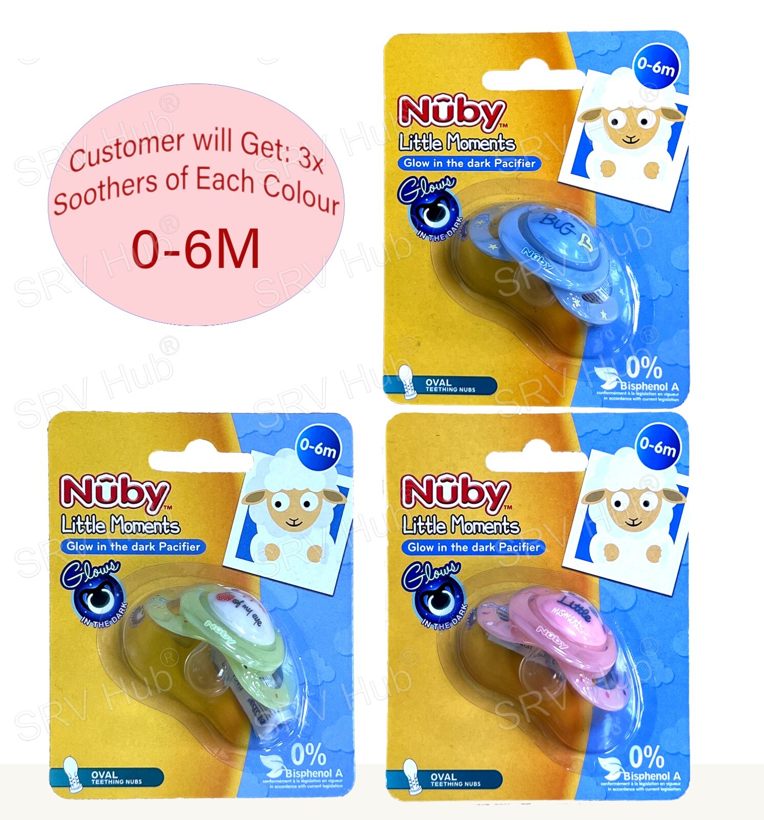 Nuby Glow in Dark Dummies, Newborn Baby Gift, Travel Essentials, Soothers, 0+Mon eBay Nuby Glow in Dark Dummies, Newborn Baby Gift, Travel Essentials, Soothers, 0+Mon eBay
