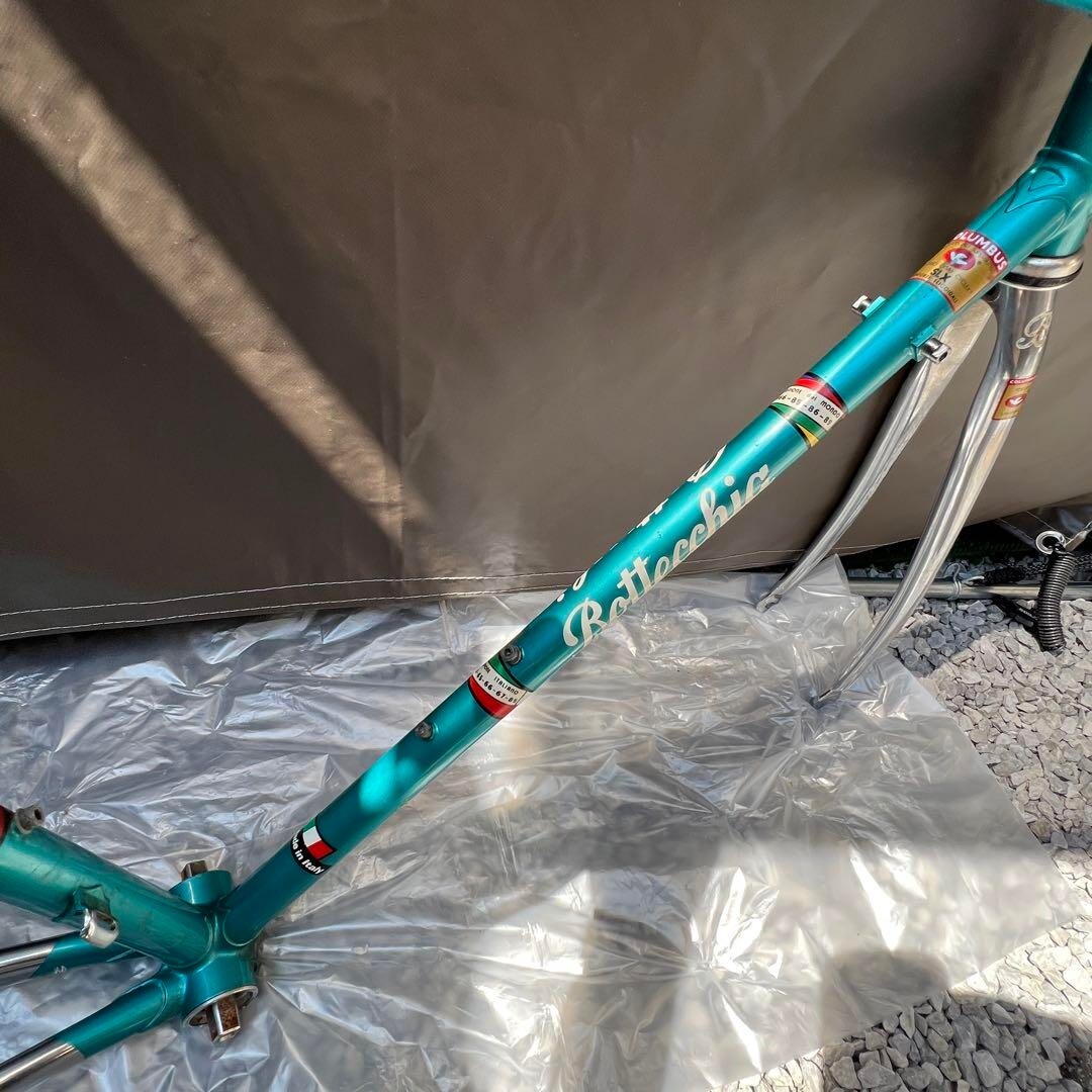 Bottecchia Vintage Road Bike Frame Set Green Seat Tube 550mm Top