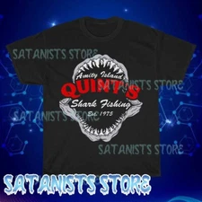 New Amity Island Quints Shark Fishing Jaws Men's T-shirt Funny Size S to 5XL