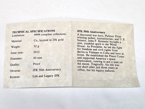 American Mint John F Kennedy 50th Anniversary & Berlin Wall Speech Proof Coins - Picture 4 of 7