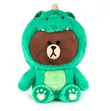 Line Friends Dino Brown Driver Head Cover Golf Plush Cute Doll Headcover