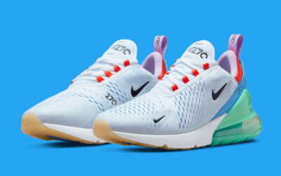 HOT Basket Nike Air Max 270 Bleu Blanc Rouge Nike Air Max 270