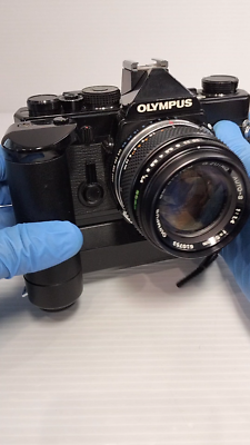 OLYMPUS OM-1 フィルムカメラ ZUIKOレンズ付き Olympus OM-1 35mm Film Camera SLR w/Zuiko 3Lens, Motor Drive