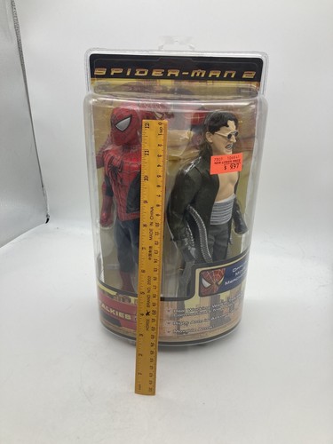 Spider-Man 2 Modellino 12" Walkie-Talkie 2004 Nuovissima Vintage - Foto 2 di 7