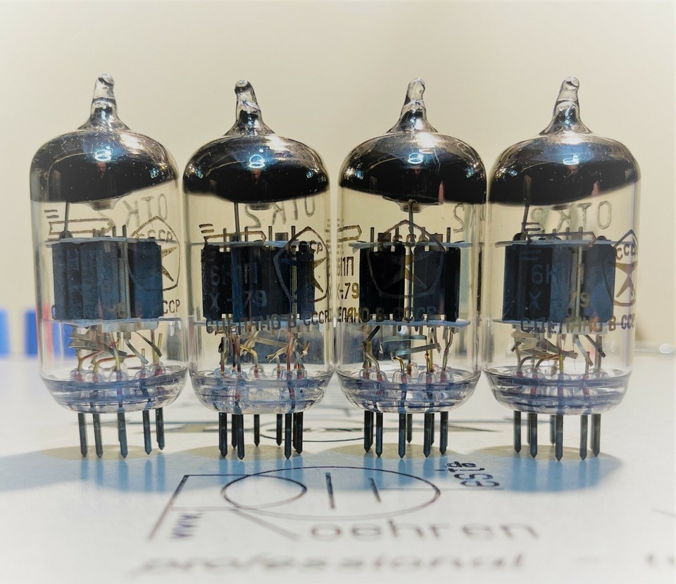 EL33 / 6P25 Quad Matched = 4 Tubes Electronique DepJ1h2