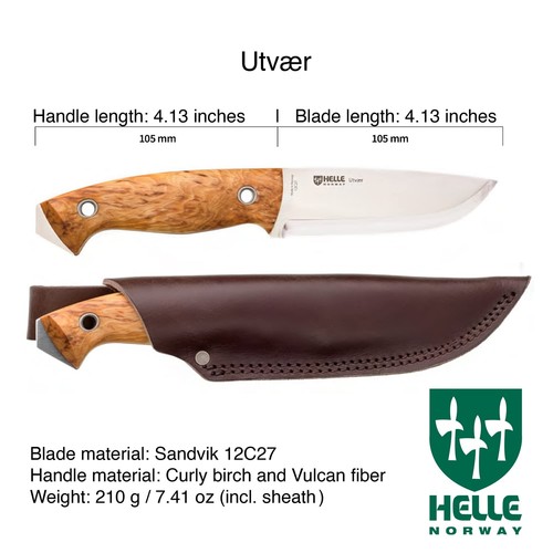 HELLE Knives - Utvaer ​​by Jesper Voxnaes - Outdoor Hunting and Camp - Picture 5 of 9