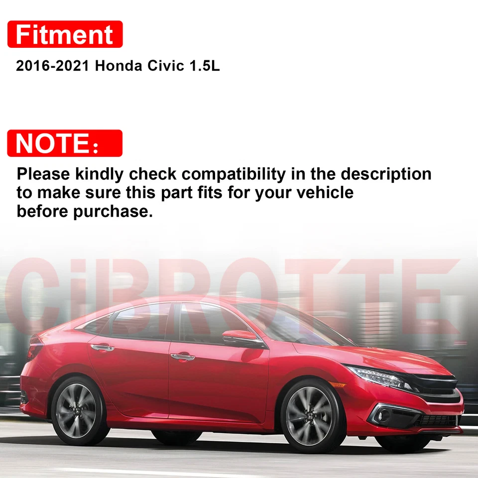 Junta de tubo de aire de carga turbocompresor Honda Civic 2016 2017 2018 2019 2020 apto para 2016 Foto 3 de 4