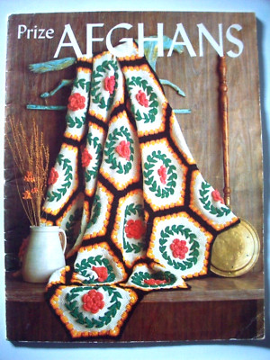 60's Prize afghan crochet knitting pattern booklet