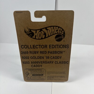 Hot Wheels Limited Edition Golden '59 Caddy / Red Interior 1 of