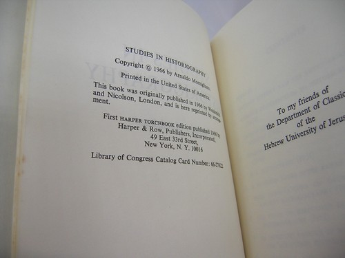 Studies in Historiography by Arnaldo Momigliano (1966, hardcover) - Imagen 4 de 15