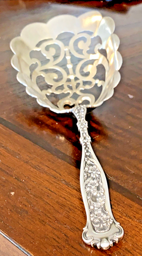 ‘DRESDEN’ by Whiting (Gorham) Sterling Silver Pierced Large Serving Spoon -8.75" - Picture 21 of 21