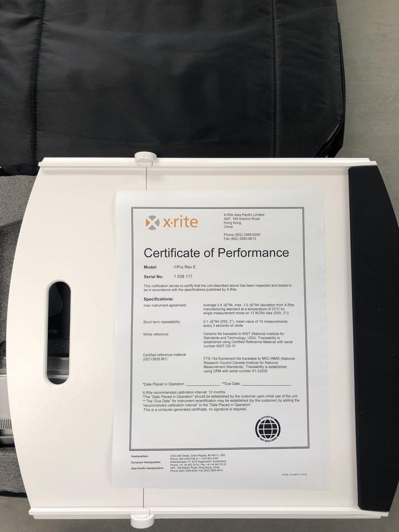 x-rite i1 pro Spectrophotometer Color Management Tools