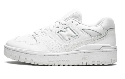New Balance 550 Shoes Men\'s Size 10D Triple White Retro Sneakers New Balance 550 Sneakers for Men for Sale | Authenticity  main image 3