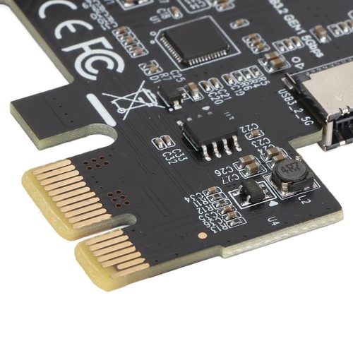 (Black) PCI E Riser Card USB3.2 PCI E To Type E Riser Card Double - Photo 10/12