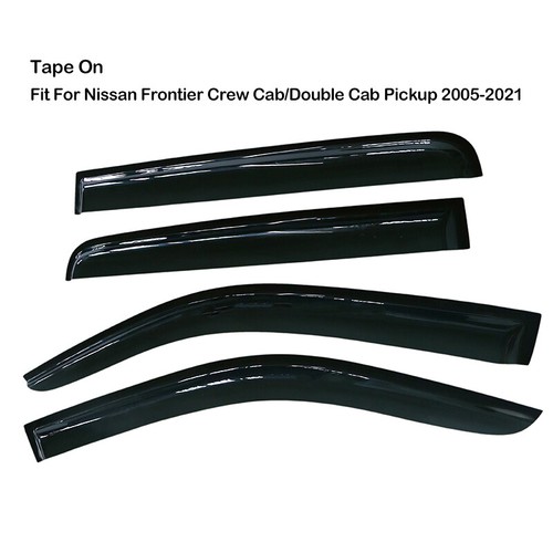 4PCS For Nissan Frontier Navara Rogue Window Visors Sun Shade Deflectors Guards - Picture 20 of 23