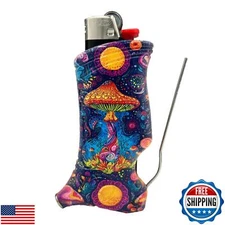 Toker Poker - Bic Lighter Case Multi Tool, Golden Teacher Design, All Inclusi