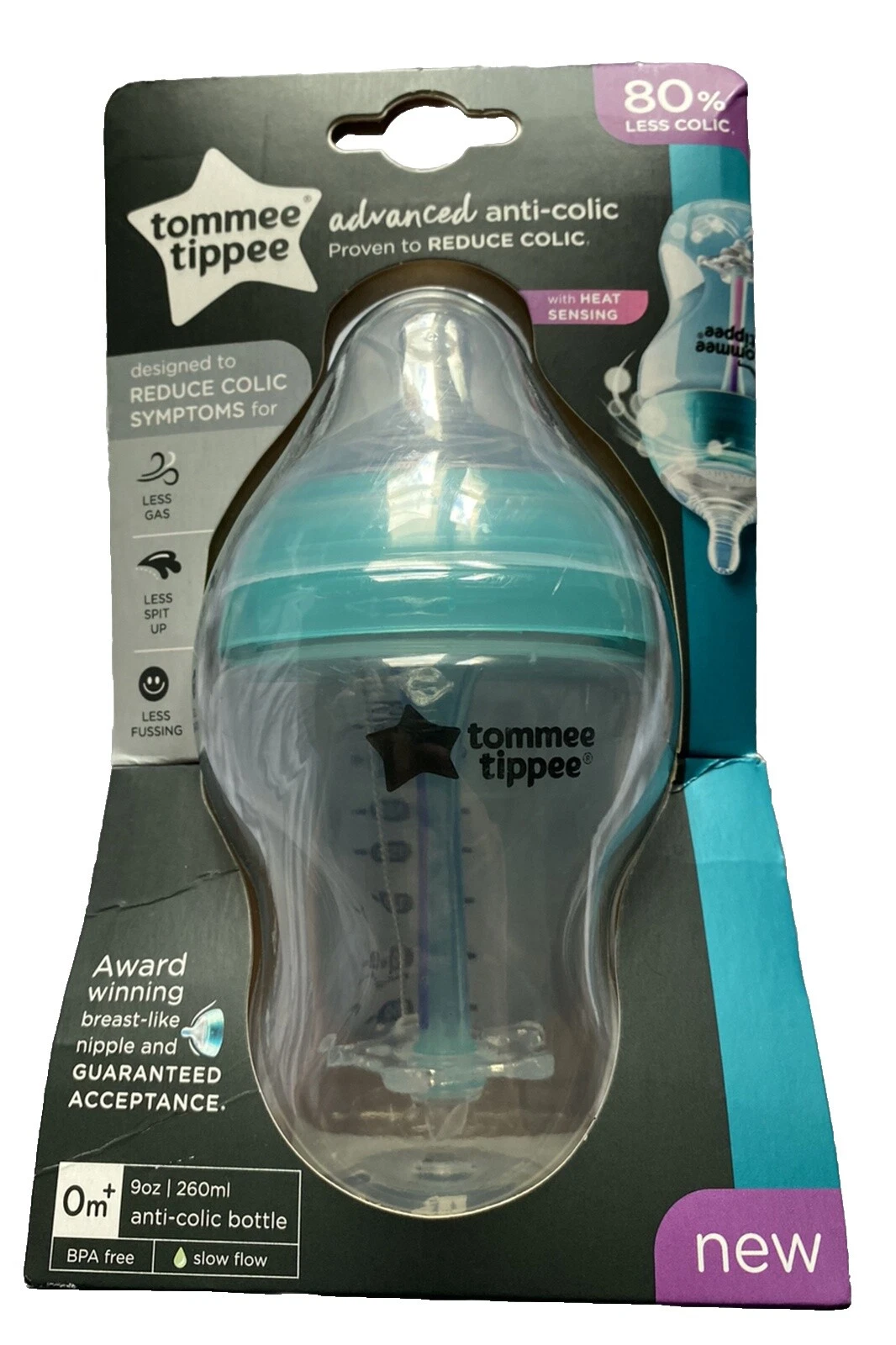 Tommee Tippee Botella de plástico libre de BPA Botella individual botellas de bebé