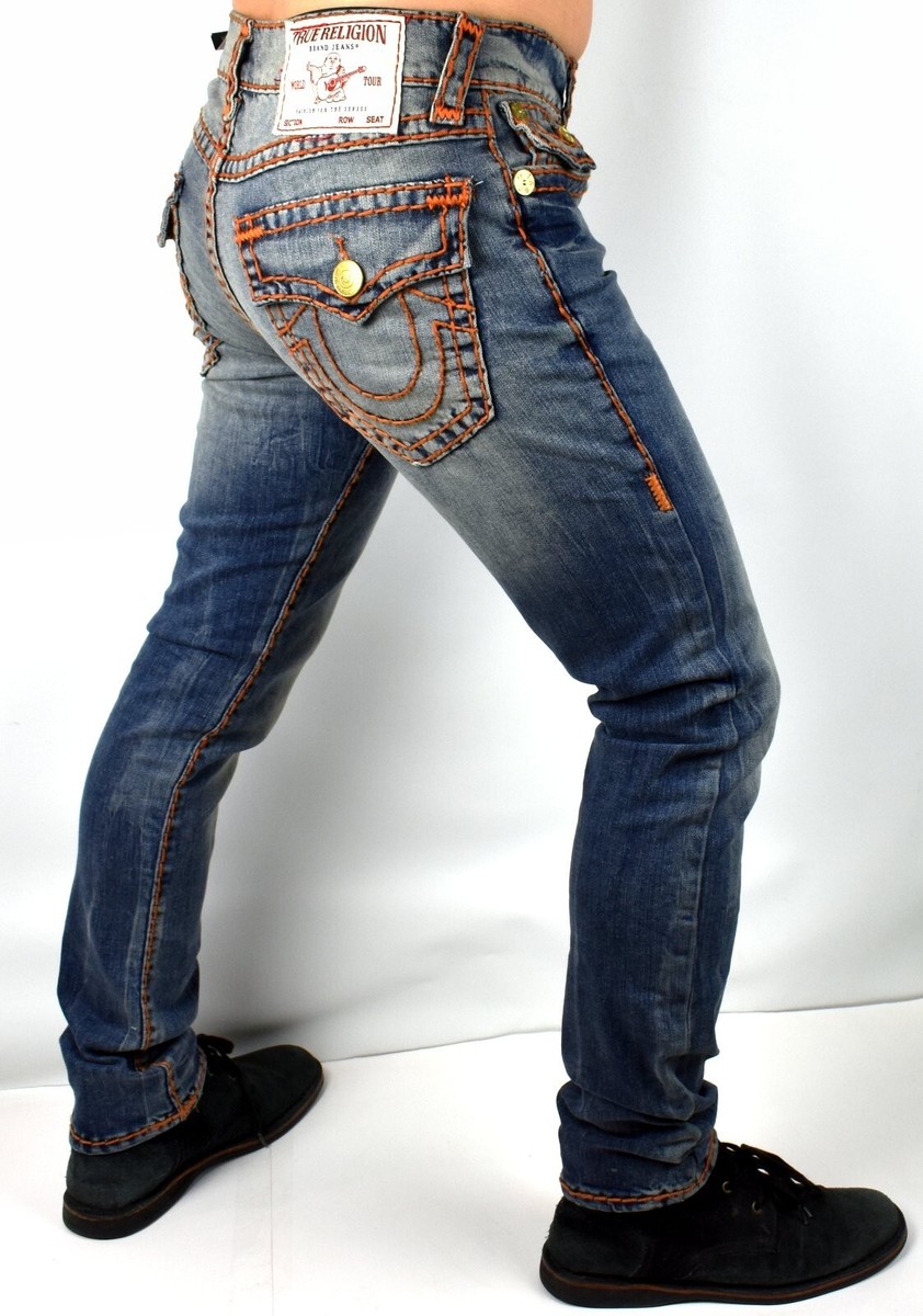 True Religion Men's Rocco Super T Relaxed Skinny Jeans True Religion Men's Rocco Super T Relaxed Skinny Jeans