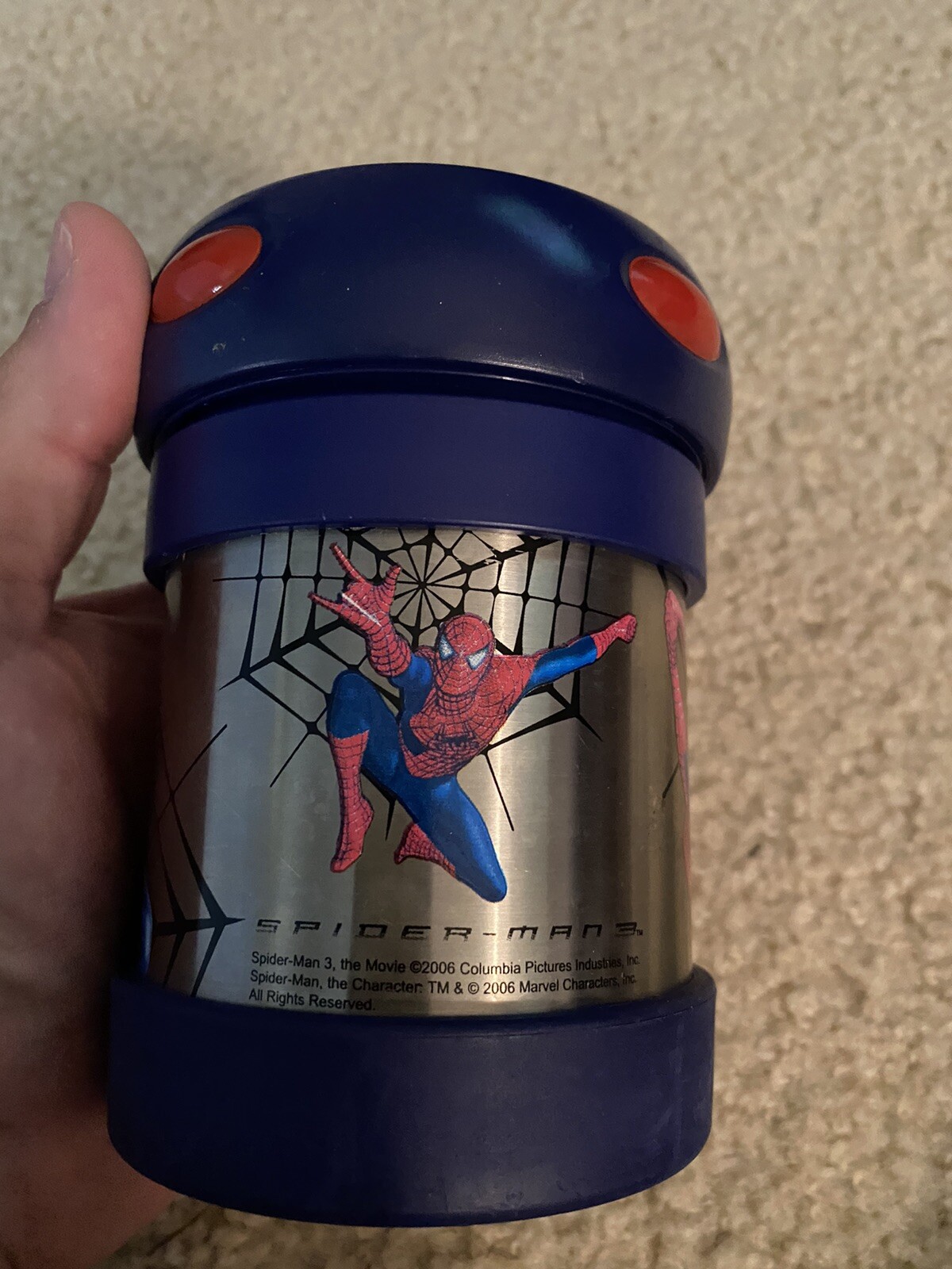 Marvel Spiderman Thermos 10 oz. Kid's Funtainer Vacuum Insulated