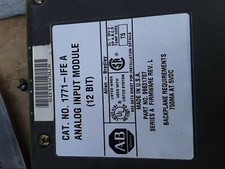 ALLEN BRADLEY 1771-IFE ANALOG INPUT MODULE 12 BIT SERIES A 1771 IFE USED