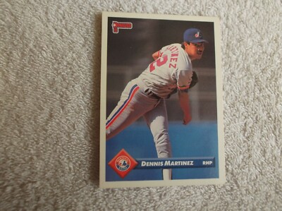 Leaf Donruss 1992 / MLB ''DENNIS MARTINEZ'' #168 Montreal Expos Trading Card