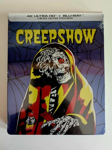 Creepshow 4K Set: Steelbook, Slipcovers, Posters, Pins, Cards, Sticker New Mint - Picture 3 of 10