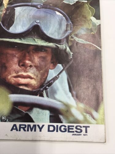VINTAGE 50 JAHRE ALT VIETNAM-ÄRA ARMEE DIGEST, JAN. 1971 Virginia Wood Pinup! - Bild 2 von 9