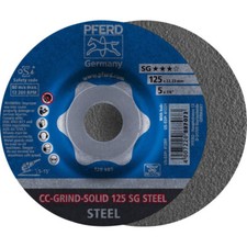 Image of PFERD 64185125 CC-Grind-Solid Steel Grinding Disc 125mm 10pcs
