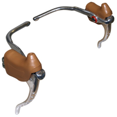 Levier De Frein Double Commande Vélo Course – Aluminium, Vintage Marron, Marque Cyclingcolors (Neuf)