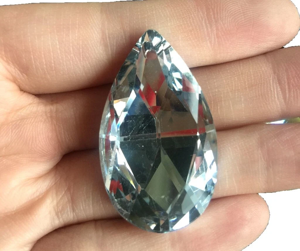 Prensado en forma de Lágrima Cristal/Cristal Checo Cuentas Para Hacer Joyas