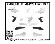 KIT CARENE TMAX 2008 2009 2010 2011 YAMAHA SCOCCHE PLASTICHE BIANCO LUCIDO E NER
