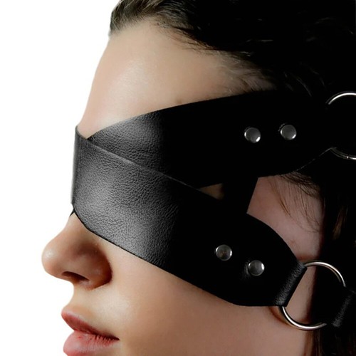 Valentine Day Eyemask Sexy Women Blindfold Leather Punk Cosplay Eye Masks US - Picture 10 of 11