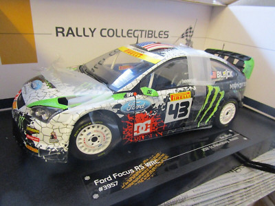 FORD Focus RS WRC Rallye WM Russia 2010 #43 Ken Block Monster 3957 Sunstar 1:18