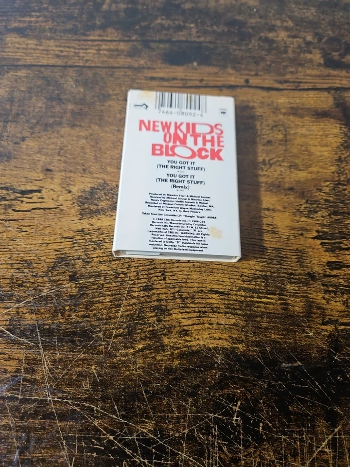 RARE 1988 New Kids On The Block - You Got It (The Right Stuff) Cassette Single - Image 2 of 4