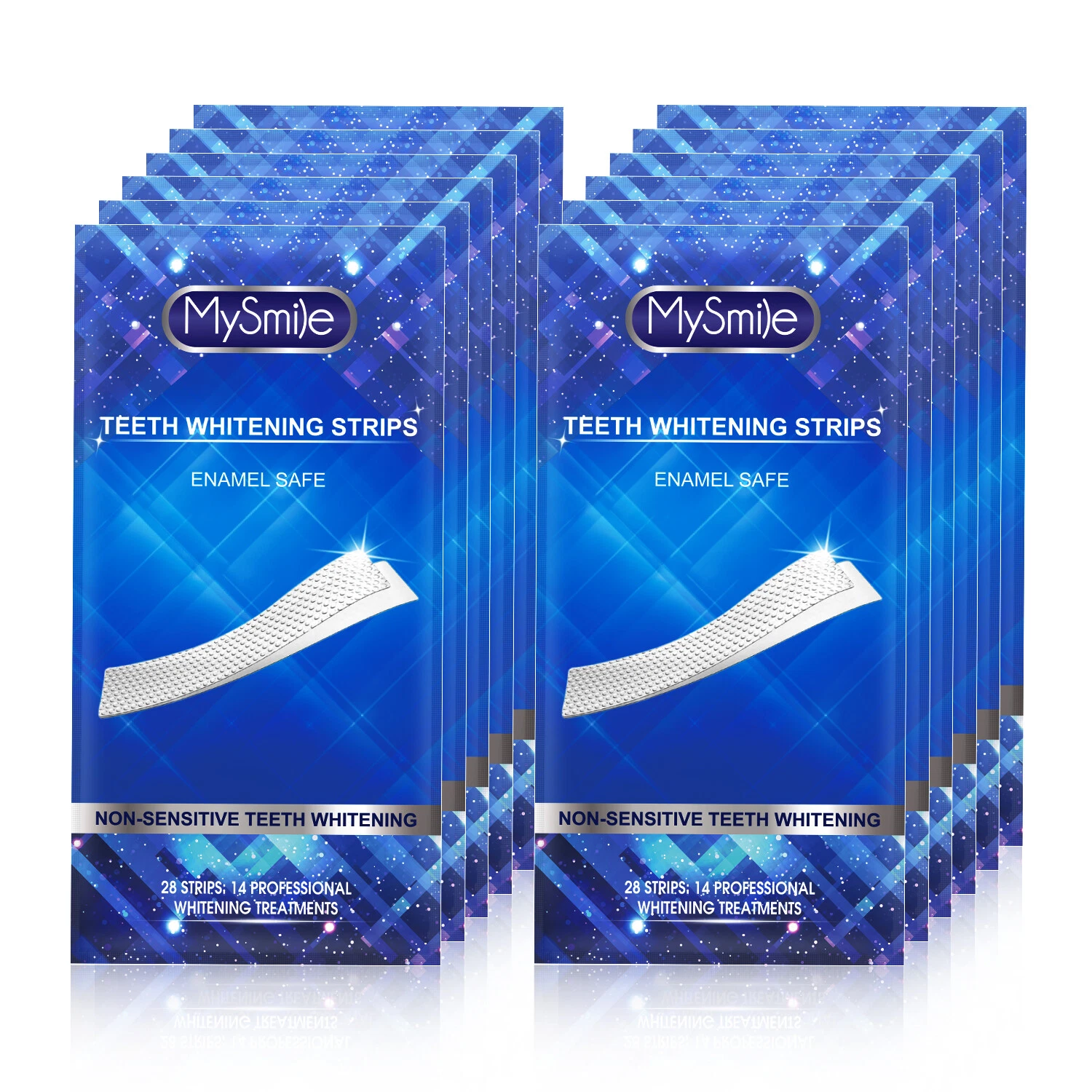 MySmile 28pc 6%HP Teeth Whitening Strips Non Sensitive White Strips