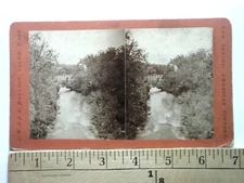 North Conway New Hampshire View from Old Mill Stereoview Antique c1870s Y21788