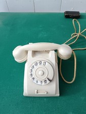 Telefono Vintage Bachelite Bianco a Disco Urmet Torino Difetti