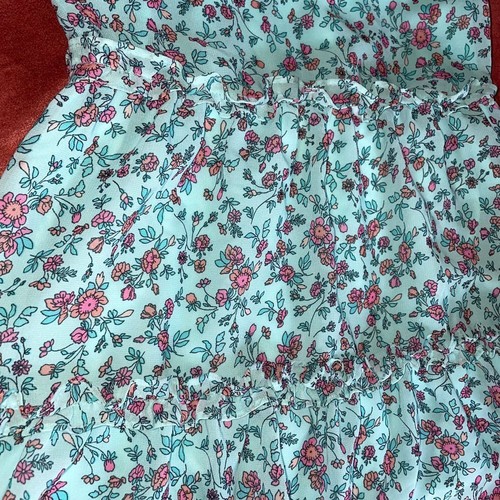 The Children's Place teal floral print lined dress 4T - Picture 2 of 7