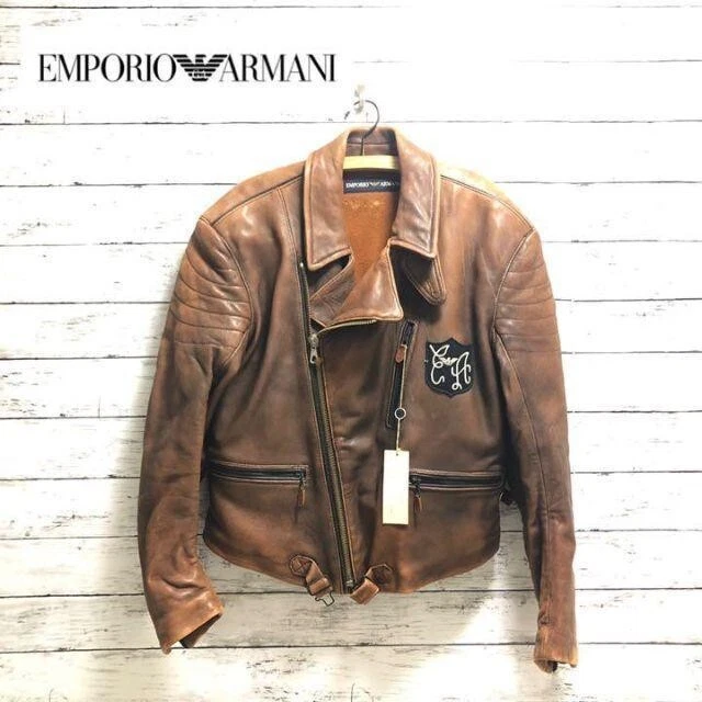 øjenbryn billede elefant EMPORIO ARMANI Riders leather Jacket size:M VITAGE! Made in Italy cow hide | eBay øjenbryn billede elefant EMPORIO ARMANI Riders leather Jacket size:M VITAGE! Made in Italy cow hide | eBay