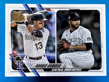 Alan Trejo Jordan Sheffield 2021 Topps Update #US16 Colorado Rockies