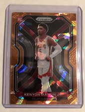 2020-21 Prizm Basketball Kenyon Martin Jr. Orange Cracked Ice Rookie Refractor