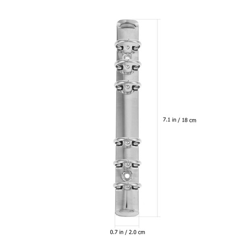5pcs Round Ring Binders Metal Clip 6-Ring Binder Mechanism A6 Notebook Mechanism - Picture 10 of 16