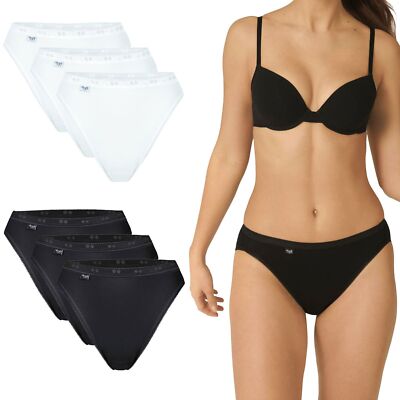 SLOGGI Damen Basic+ Tai Taillenslip sanfte Baumwolle klassischer Slip 3er Pack